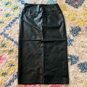 Cedars 100% leather skirt